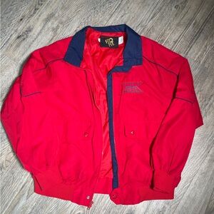Vintage King Louie Racing Indianapolis 500 1992 Nylon Jacket Red Size L